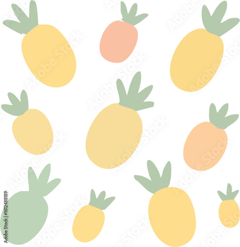 Cute Pineapple Pattern Design 2.