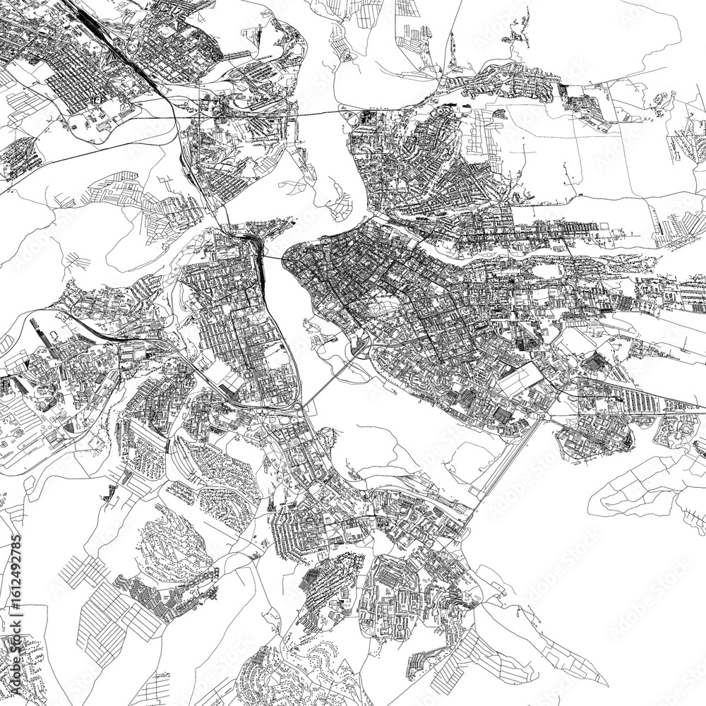 Fototapeta premium 3D illustration of city and urban in Irkutsk Russia