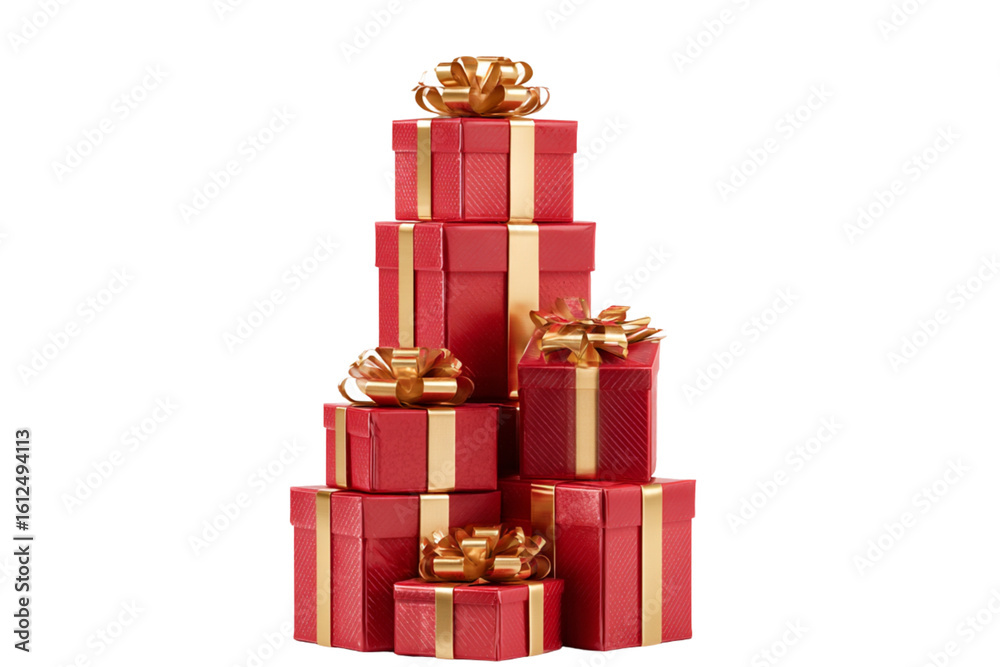 Obraz premium Bast Red gift boxes