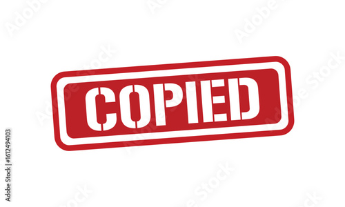 COPIED red stamp text vector, rubber stamp