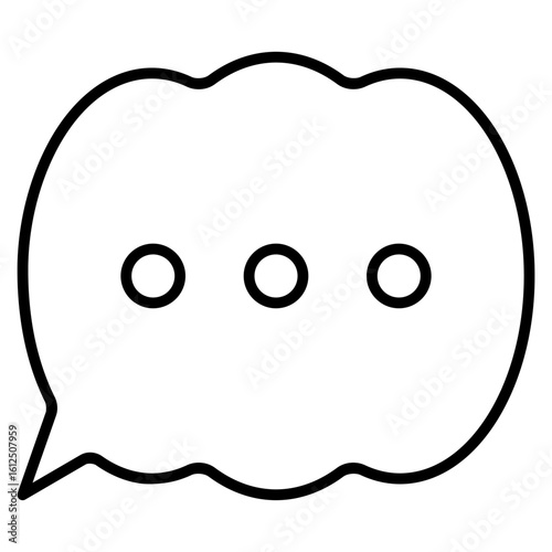 Comment icon with outline style and pixel perfect base. Suitable for website design, logo, app and UI. Based on the size of the icon in general, so it can be reduced.