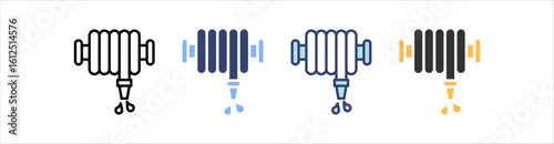 Hose Icon Set Multiple Style Collection
