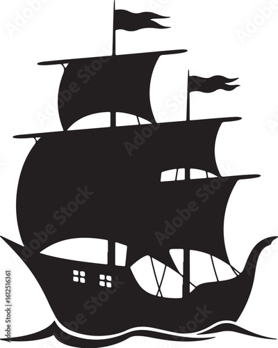 medieval sailing ship 