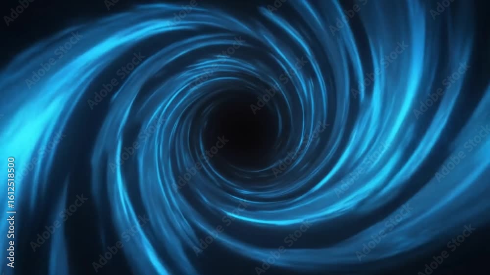 Swirling blue light tunnel background. 4k video Swirling blue light tunnel background. 4k video