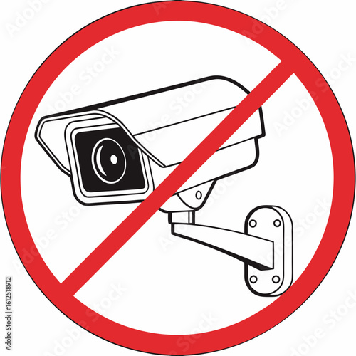 Surveillance Camera Prohibited Icon