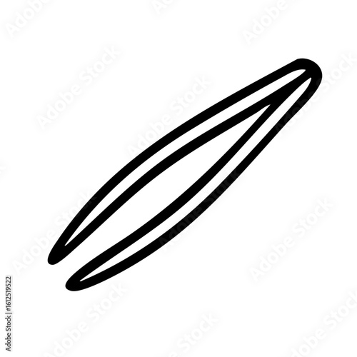 ピンセット　線画　手書き