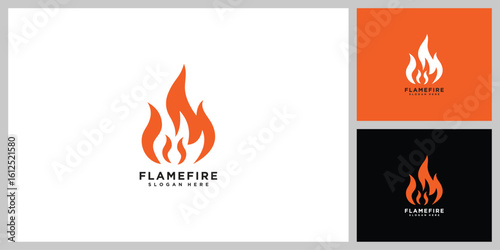 Fire Flame Logo design vector