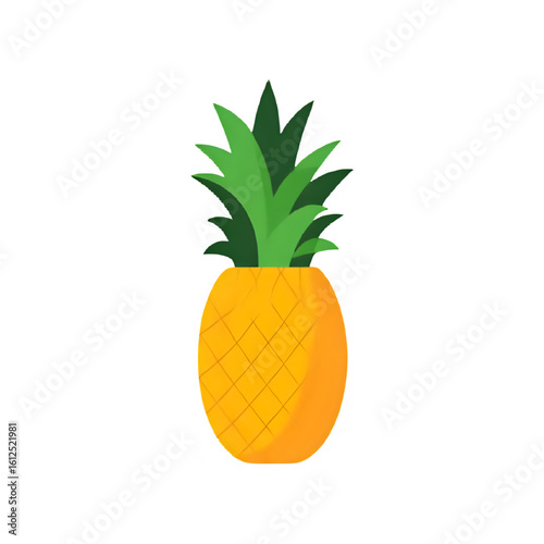 pineapple on white background