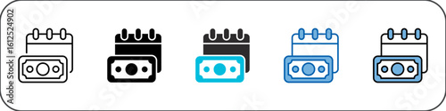 Wage Icon Pack Multistyle Illustration