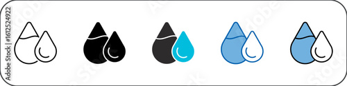 Water Icon Pack Multistyle Illustration