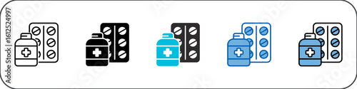 Medicine Icon Pack Multistyle Illustration