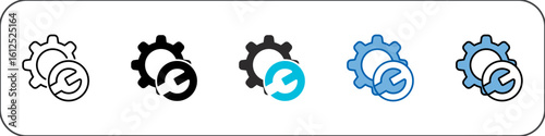 Maintenance Icon Pack Multistyle Illustration