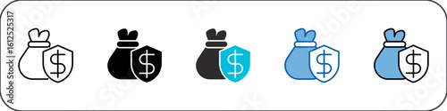 Saving Icon Pack Multistyle Illustration