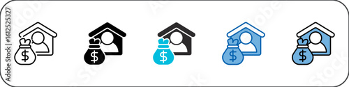 Living Wage Icon Pack Multistyle Illustration