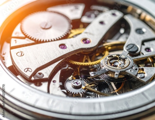 Wallpaper Mural Detailed view of watch movement Torontodigital.ca