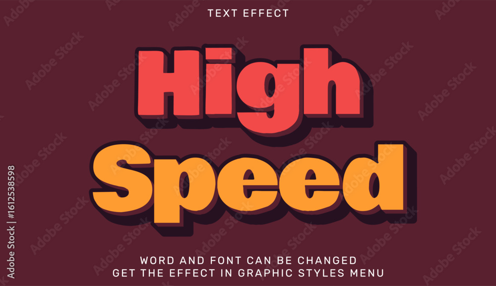 High speed bold text effect for graphic design projects High speed bold text effect for graphic design projects