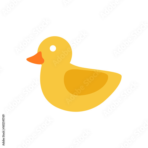 yellow cute rubber duck element