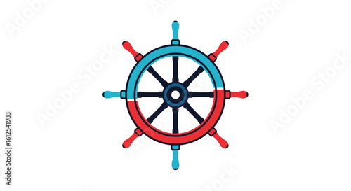 Nautical Helm Steering Wheel Design for Maritime Navigation and Ocean Exploration Adventures