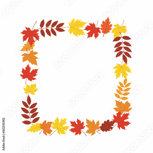 Fall Leaves Border: Autumn Frame