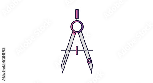 Precision Geometric Drafting Tool for Creating Perfect Circles and Arcs Accurately