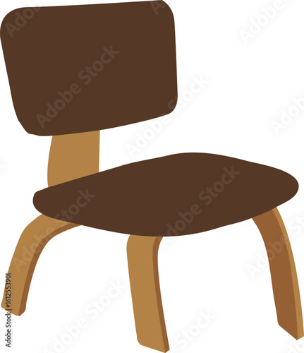 wooden chair isolated