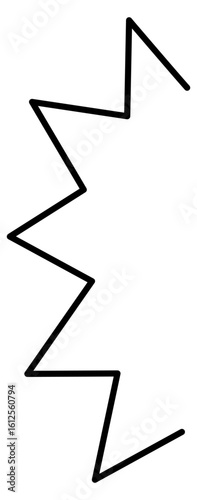 衝撃を表すギザギザ線のイラスト