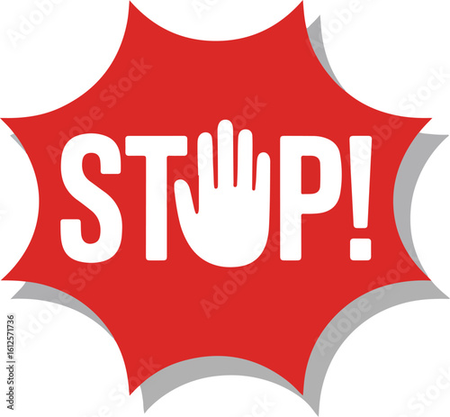 A red stop sign transparent png vector