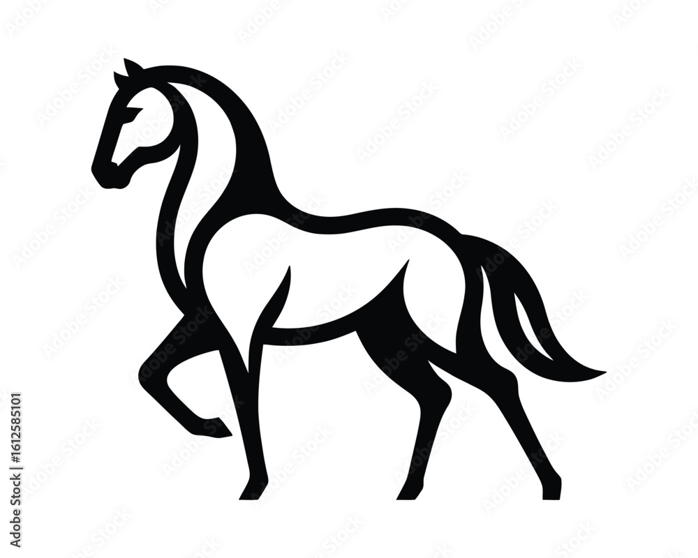 custom made wallpaper toronto digitalGraceful Stallion Emblem Elegant Equine Vector Illustration