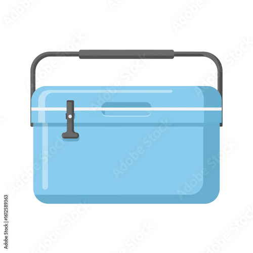 Camping Cooler Vector Illustration
