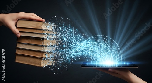 Empowering knowledge transfer bringing books to life on a tablet with digital transformation technology