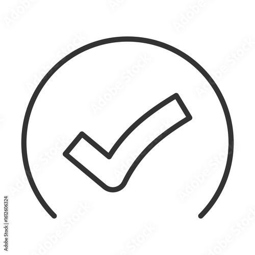 Completion Icon Outline Style. Vector Illustration Design