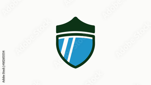 Free Download A modern vector illustration of a shield shaped like an acorn on a white background. - GFXLoad