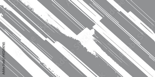 High Contrast Diagonal Stripe Abstract Design