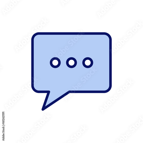 Chat icon vector. speech bubble sign and symbol. comment icon. message