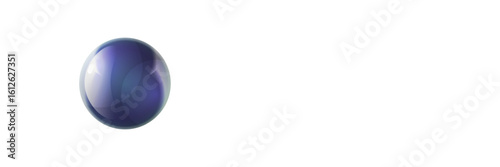 Crystal marble ball sphere in vector. Game glossy orb
