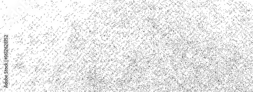 Abstract grain gradient texture. Stipple gritty noise background. Distress dust particle overlay. Grunge dotted textile backdrop. Sand stone speckles and granules wallpaper. Vector dotwork grit specks