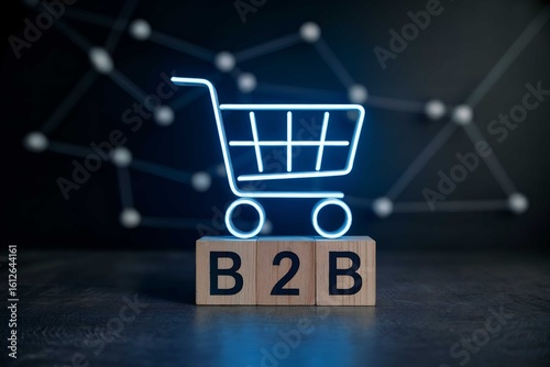 B2b ecommerce business online shopping concept