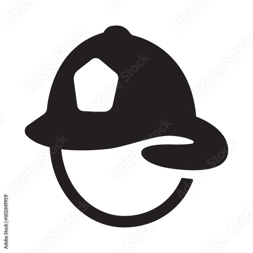 firefighter helmet icon 