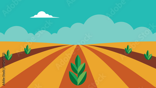 crops stretch to horizon agriculture farm