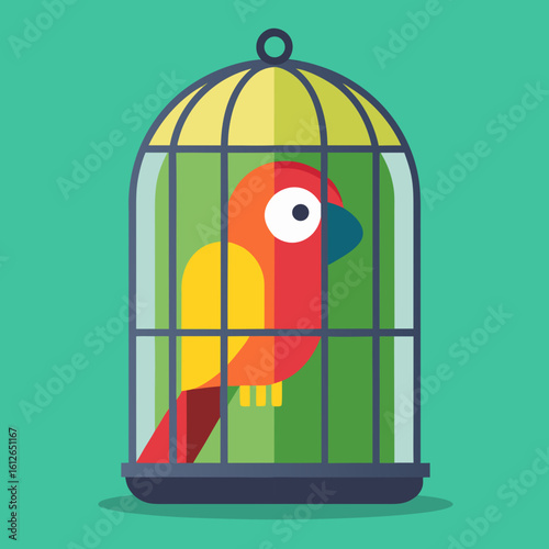 birds in cage