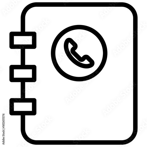 Contact Directory  line icon
