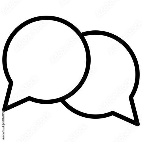 Messaging App line icon