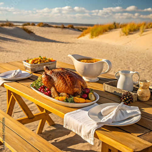 grilled lobster on the beach