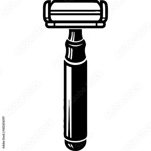 Classic Safety Razor Icon for Men's Shaving, Personal Grooming, and Clean Shaven Look – Barbershop Essential Tool