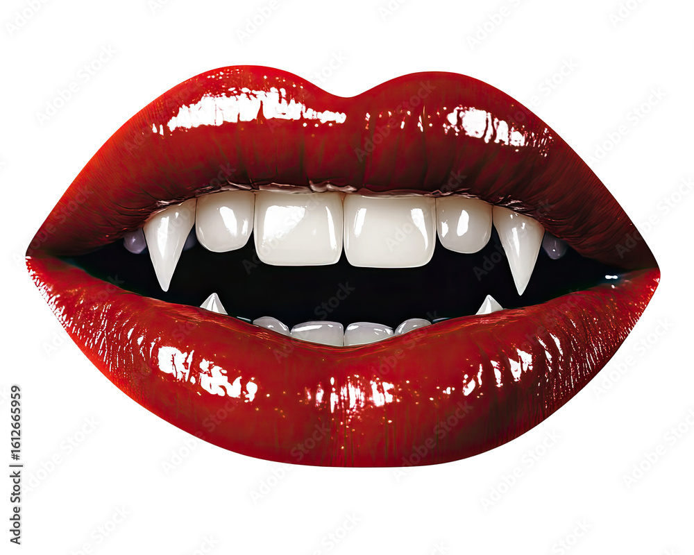 Fototapeta premium Close-up of stylized vampire lips (1)