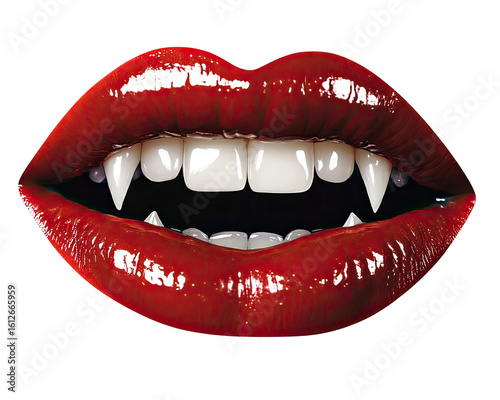Close-up of stylized vampire lips (1)
