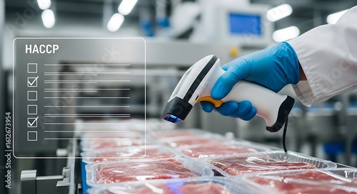 Food safety inspection with scanner HACCP quality control