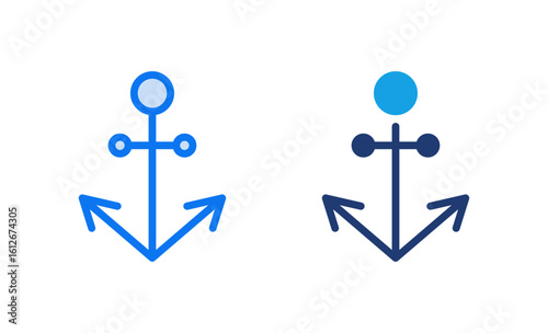 Anchor icon vector illustration. Anchor sign and symbol. Anchor marine icon.