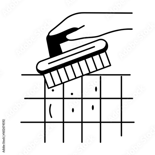 Scrubber icon in glyph style 

