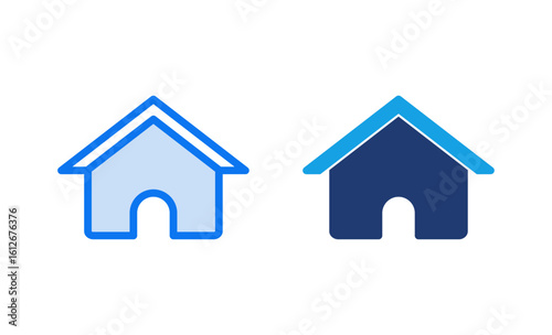 Home icon vector illustration. House sign and symbol